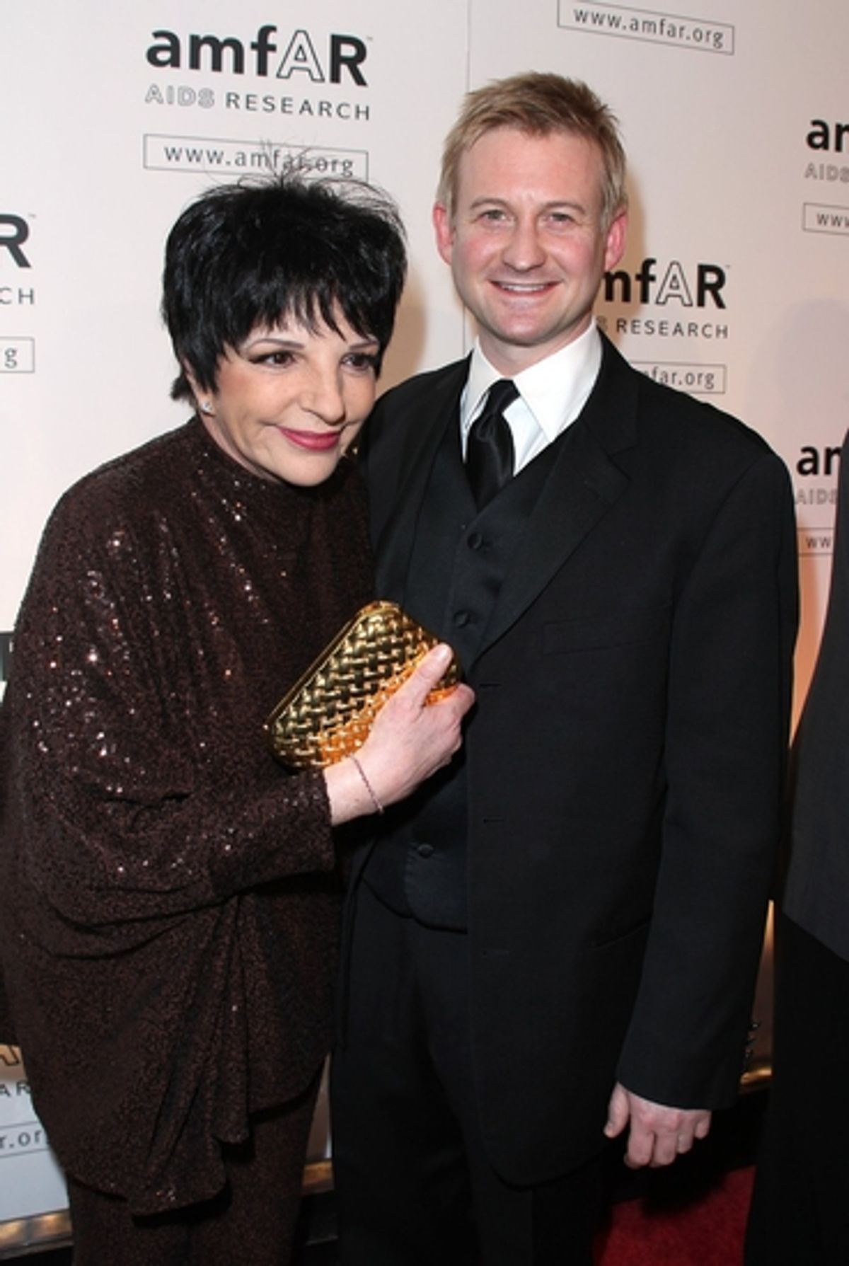 Liza Minnelli and Johnny Rodgers at The 2009 amfAR Honors