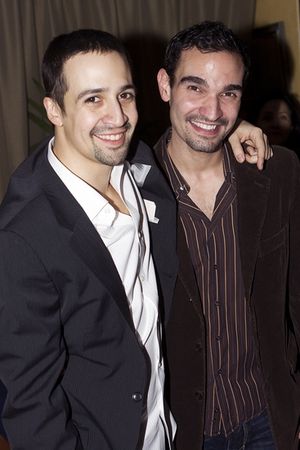 Lin-Manuel Miranda and Broadway's new 'Usnavi' Javier Munoz











 Photo