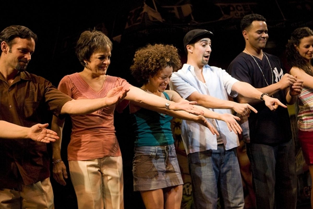 Rick Negron, Priscilla Lopez, Marcy Harriell, Lin-Manuel Miranda, Christopher Jackson and Mandy Gonzalez

 at 