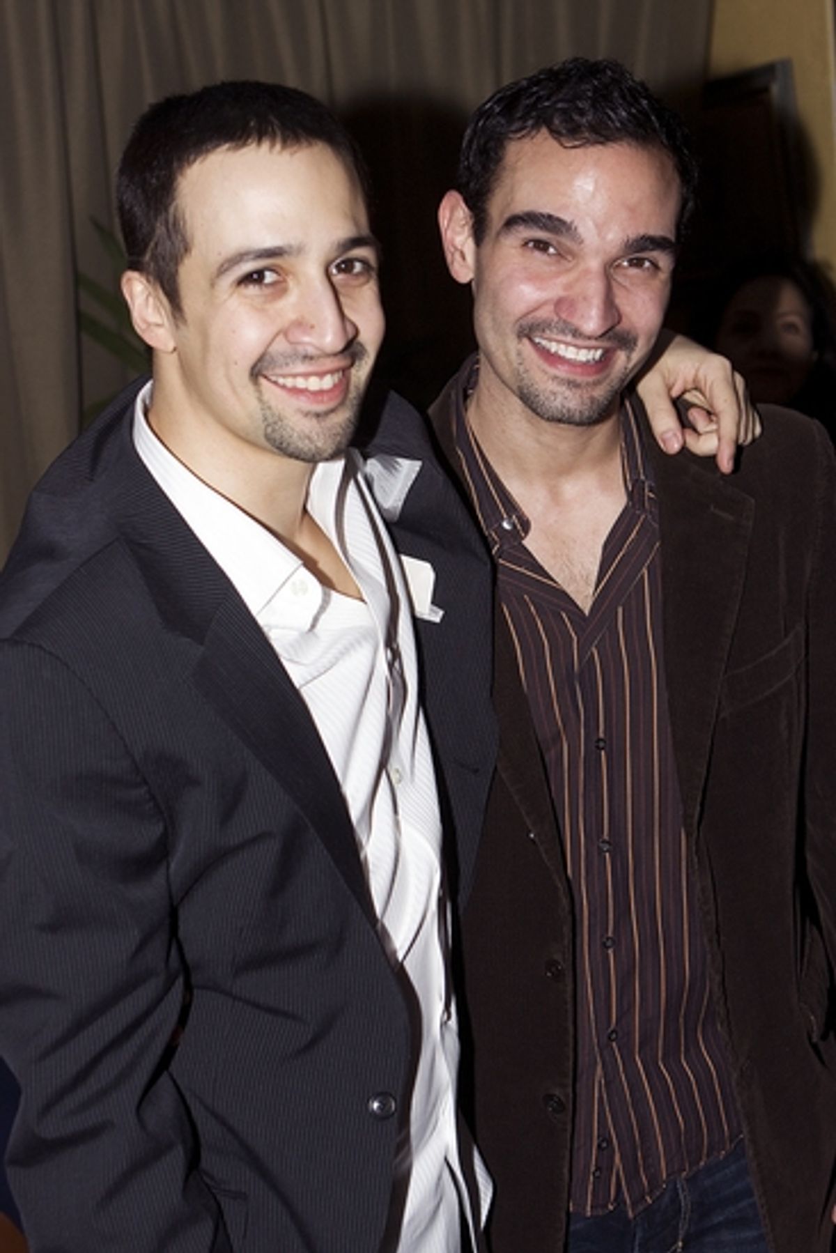 Lin-Manuel Miranda and Broadway's new 'Usnavi' Javier Munoz at 