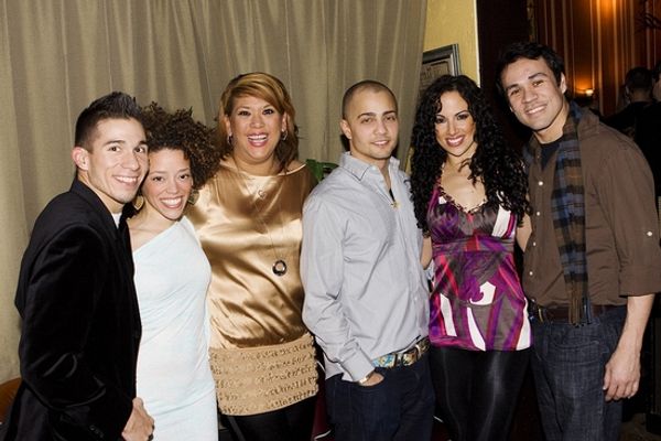 Jon Rua, Marcy Harriell, Doreen Montalvo, Seth Stewart, Nina LaFarga and Michael Bald Photo