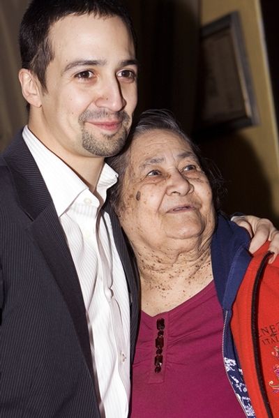 Lin-Manuel Miranda and his Abuela! Photo