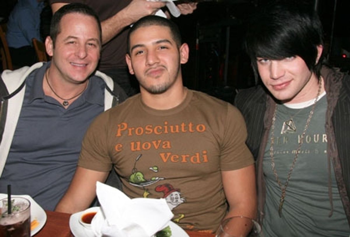 Chris Diamond, Albert Martinez, Adam Lambert at 