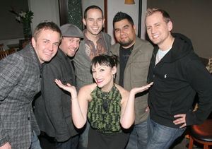 Eden Espinosa with Producer Shane Scheel, Corey McCormick, Music Director Chris Bratt Photo