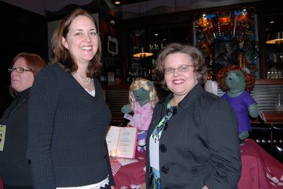 Xanadu Bear-Kira with creators Robin McGee and Ginger Robertson Photo