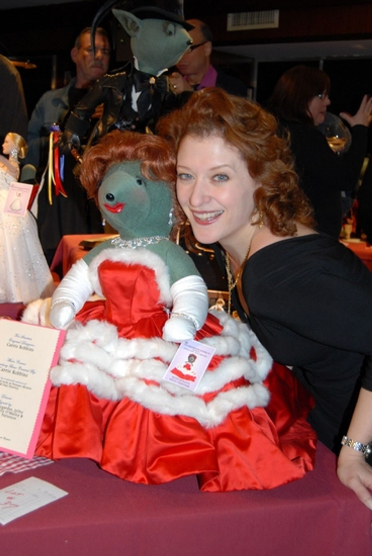 Irving Berlin's White Christmas Bear-Betty Haynes-and Kerry O'Malley at Broadway Bears XII -Preview of the Bears