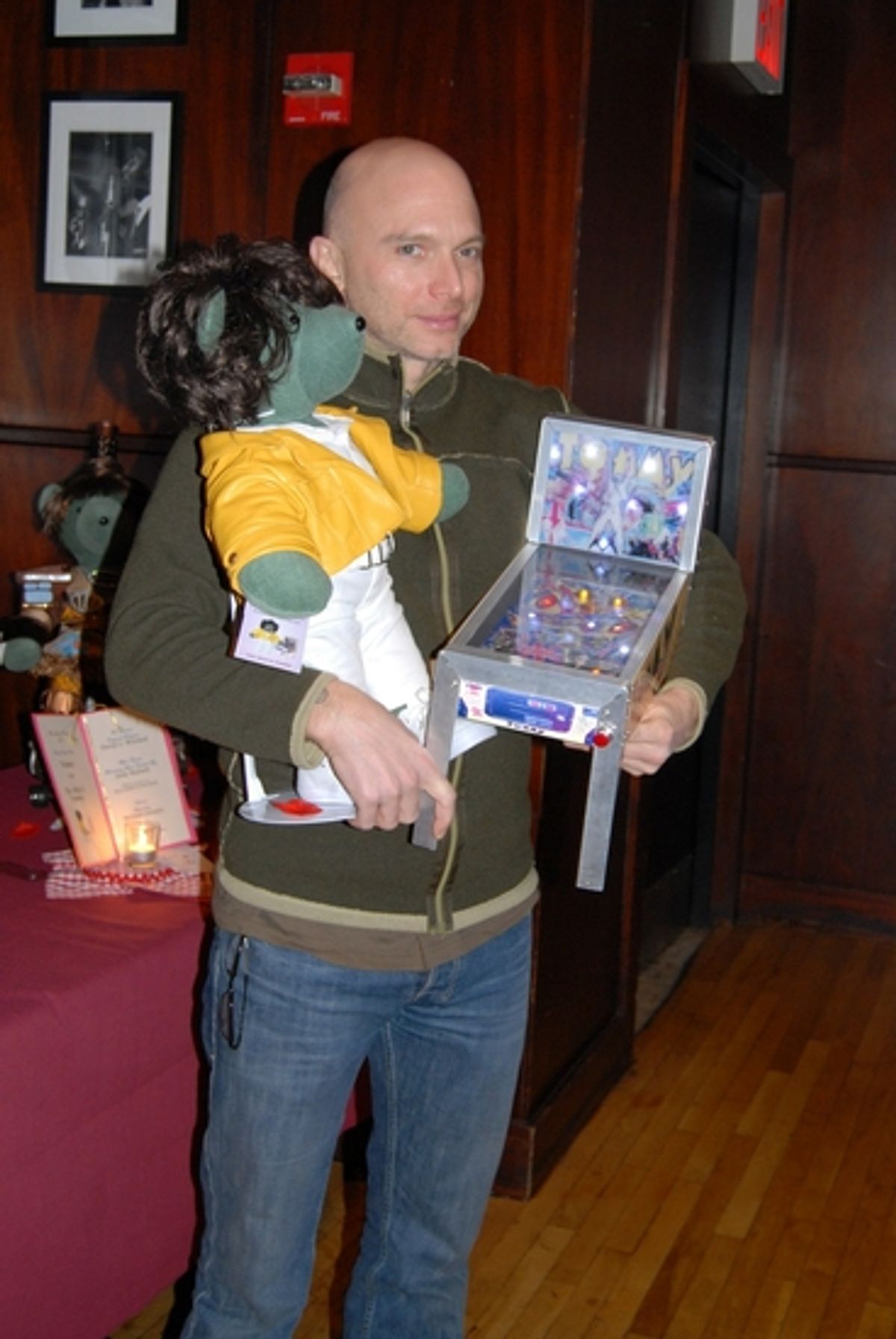 Michael Cerveris and The Who's Tommy Bear at Broadway Bears XII -Preview of the Bears