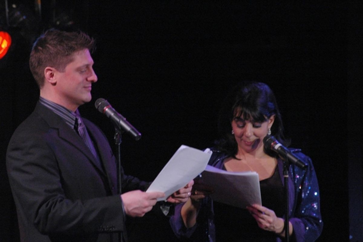 Christopher Sieber and Christine Pedi open the show with a new song parody at Broadway Bears XII - The Auction