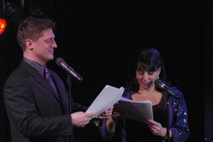 Christopher Sieber and Christine Pedi open the show with a new song parody Photo
