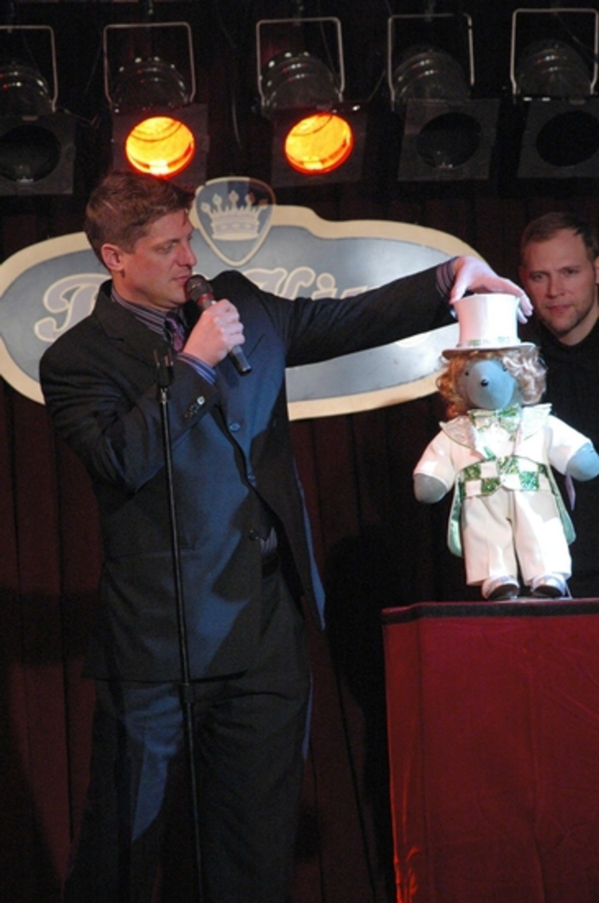 Christopher Sieber and Sir Robin of Spamalot at Broadway Bears XII - The Auction