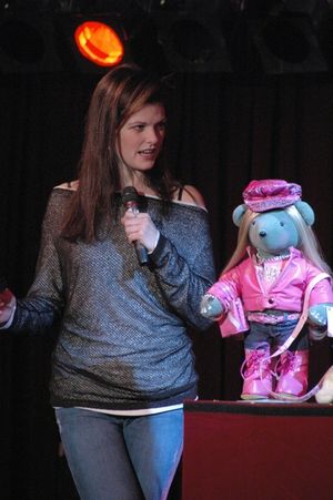 Kate Shindle and Elle Woods from Legally Blonde Photo