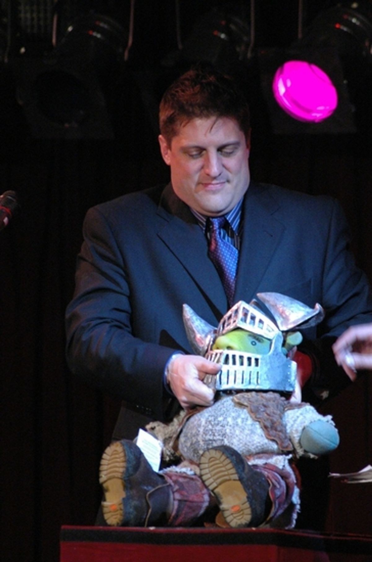 Christopher Sieber and Skrek at Broadway Bears XII - The Auction