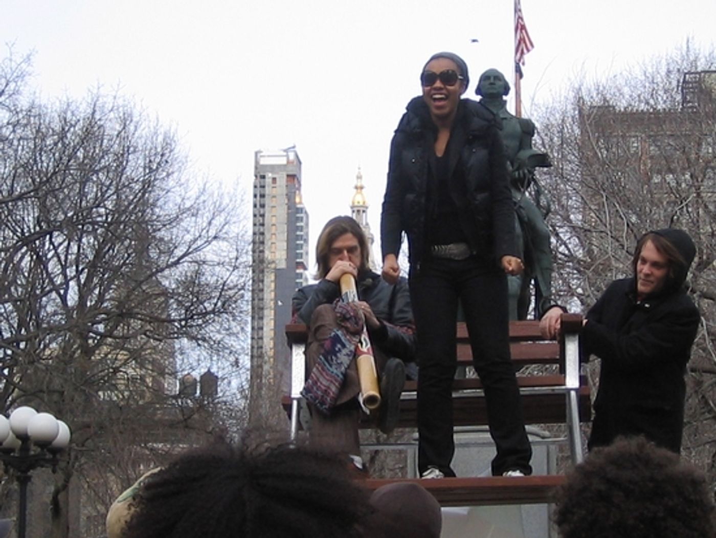 Photo Flash: The Cast of HAIR Spreads the Love in Union Square  Image