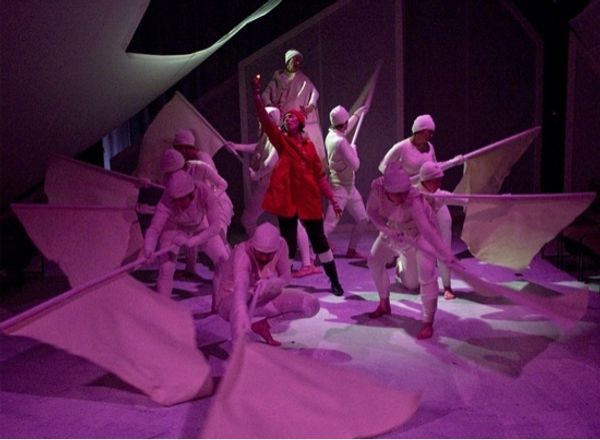 Carolyn Defrine (Rose) and cast in ROSE AND THE RIME Photo
