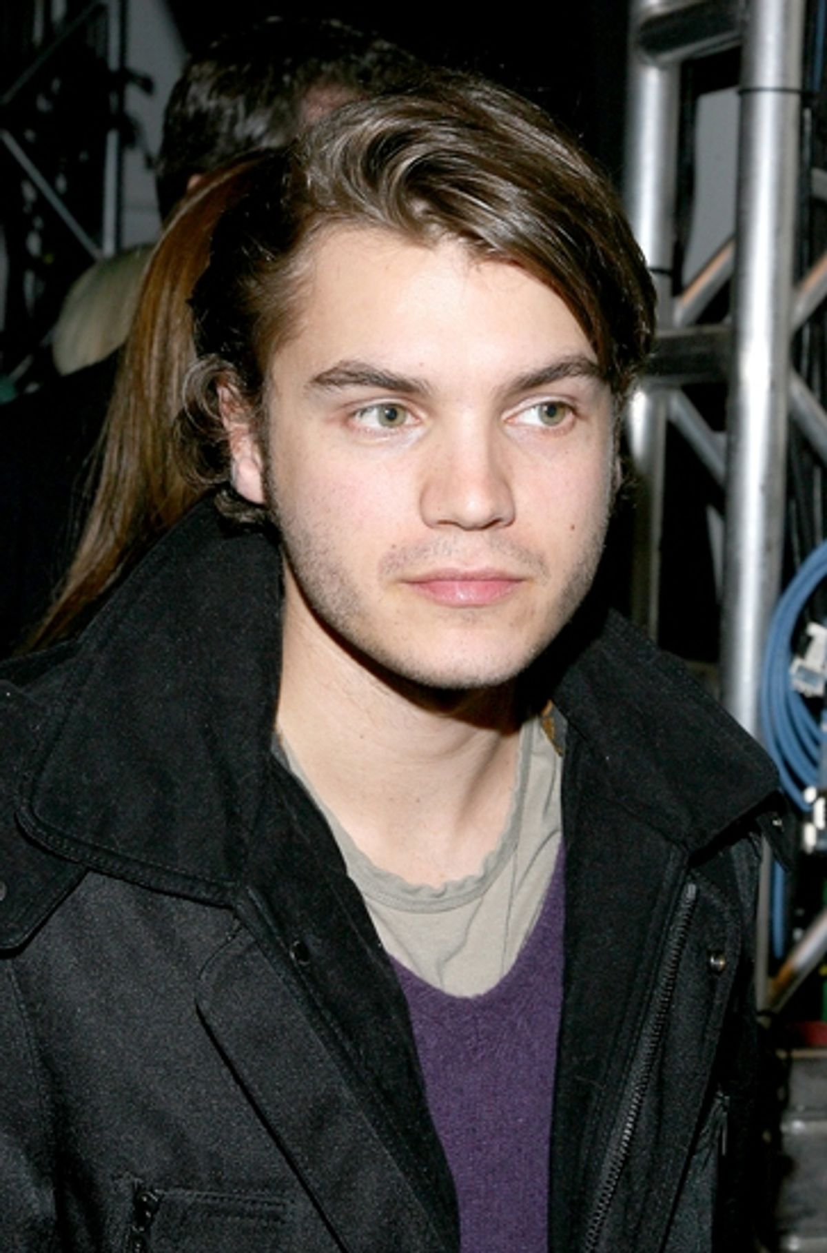 Emile Hirsch at FASHION WEEK: Backstage at William Rast with Justin Timberlake