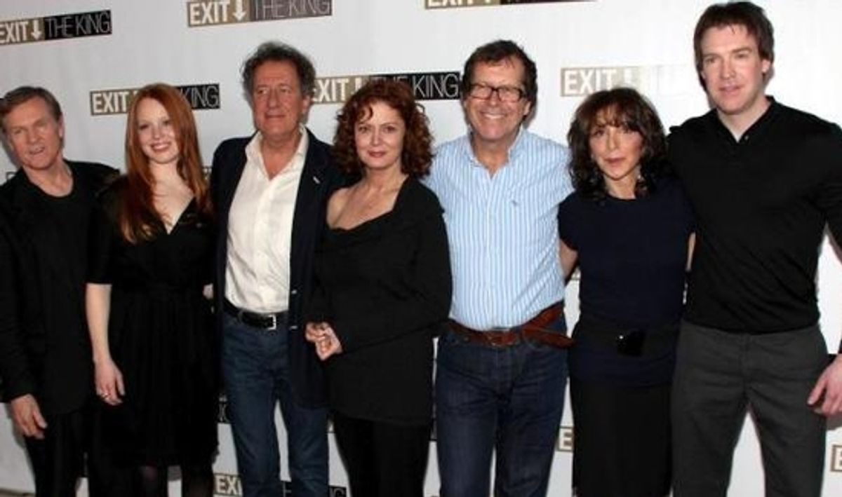 William Sadler, Lauren Ambrose, Geoffrey Rush, Susan Sarandon, Neil Armfield (director), Andrea Martin, and Brian Hutchinson at 
