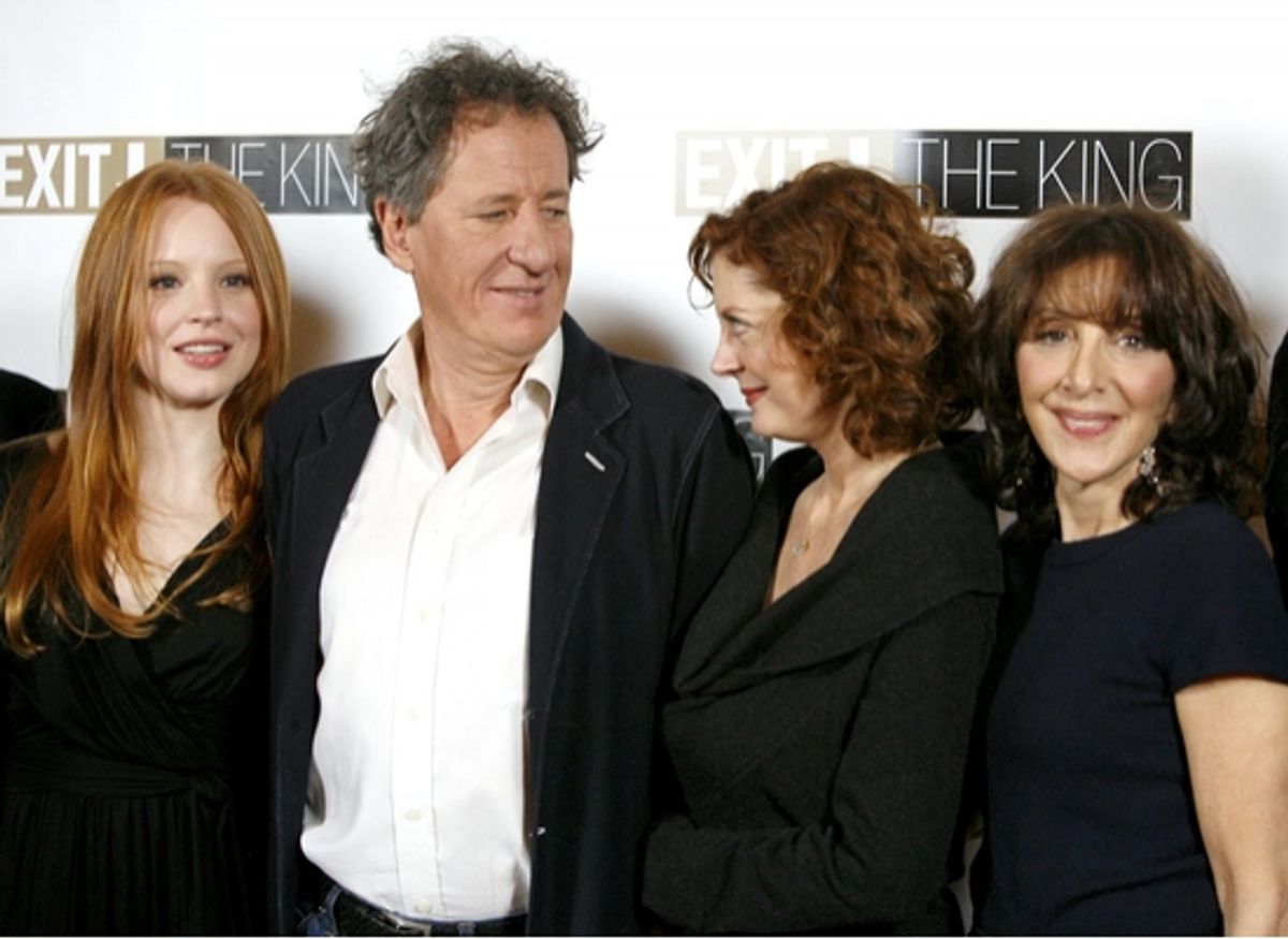 Lauren Ambrose, Geoffrey Rush, Susan Sarandon and Andrea Martin at 