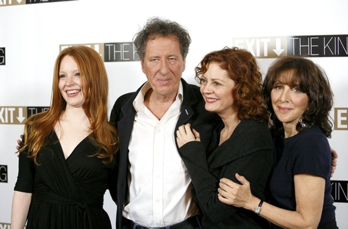 Lauren Ambrose, Geoffrey Rush, Susan Sarandon and Andrea Martin at 