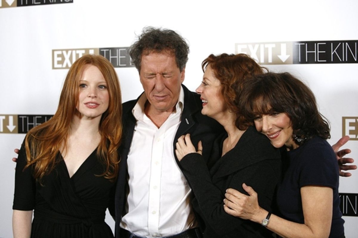 Lauren Ambrose, Geoffrey Rush, Susan Sarandon and Andrea Martin at 