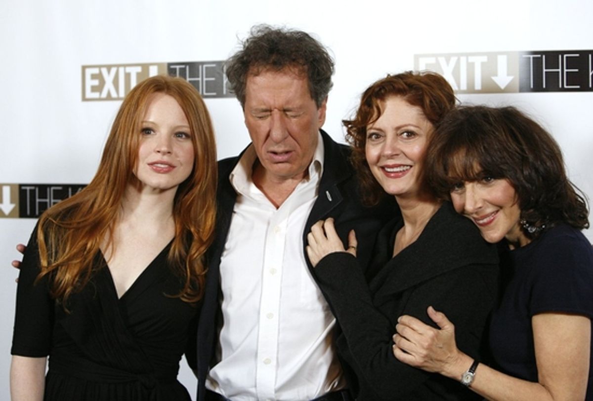 Lauren Ambrose, Geoffrey Rush, Susan Sarandon and Andrea Martin at 