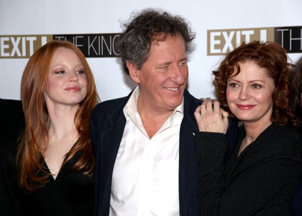 Lauren Ambrose, Geoffrey Rush and Susan Sarandon

 at 
