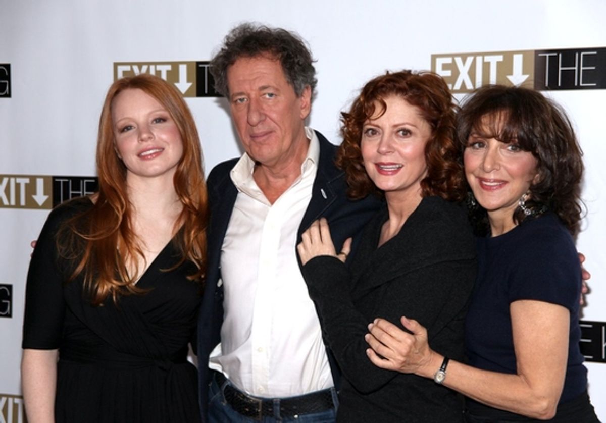 Lauren Ambrose, Geoffrey Rush, Susan Sarandon and Andrea Martin

 at 
