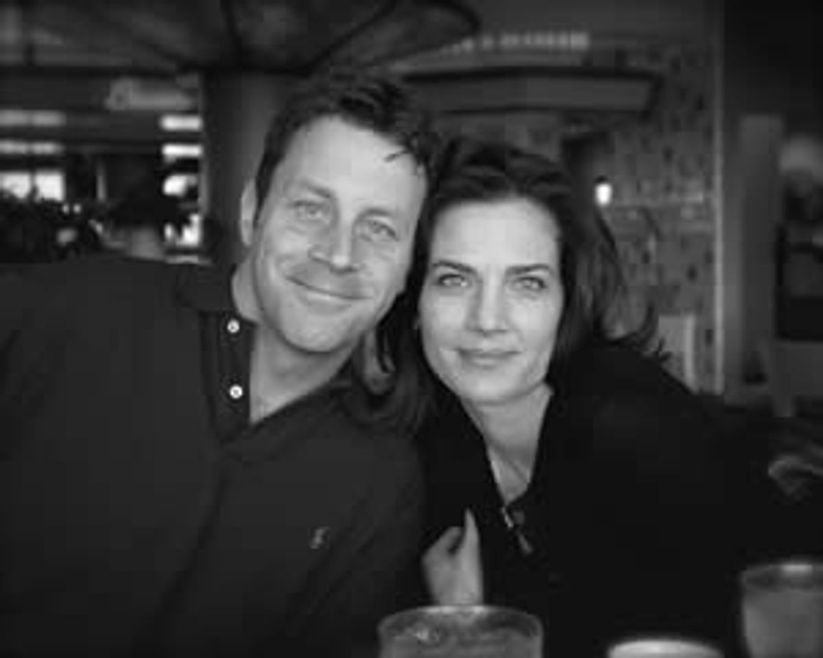 Terry Farrell And Brian Baker at 