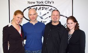 Jennifer Johns (Program Director), Michael Cerveris, Ross Stoner (Associate Director), and Michelle Lehrman (Admissions Director) @ BroadwayWorld Jennifer Johns (Program Director), Michael Cerveris, Ross Stoner (Associate Director) Photo