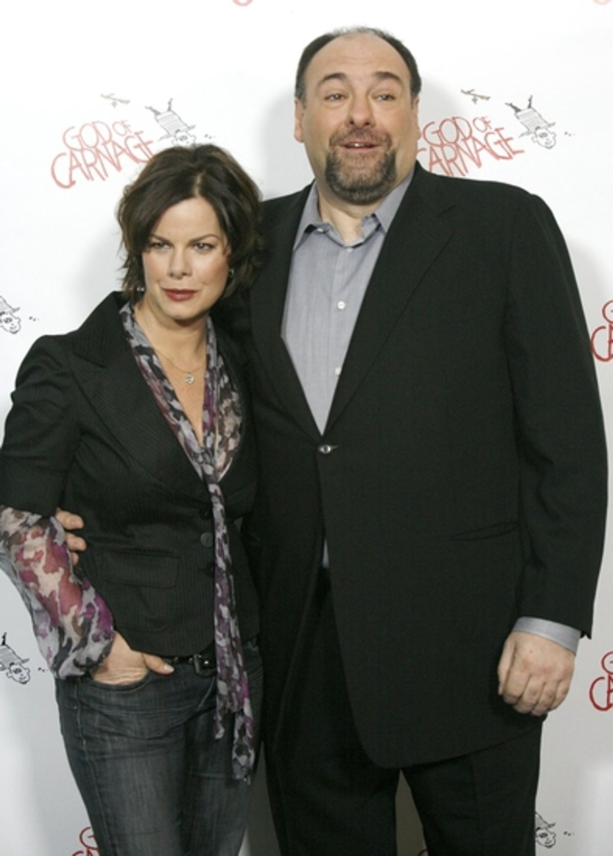 Marcia Gay Harden and James Gandolfini

 at 