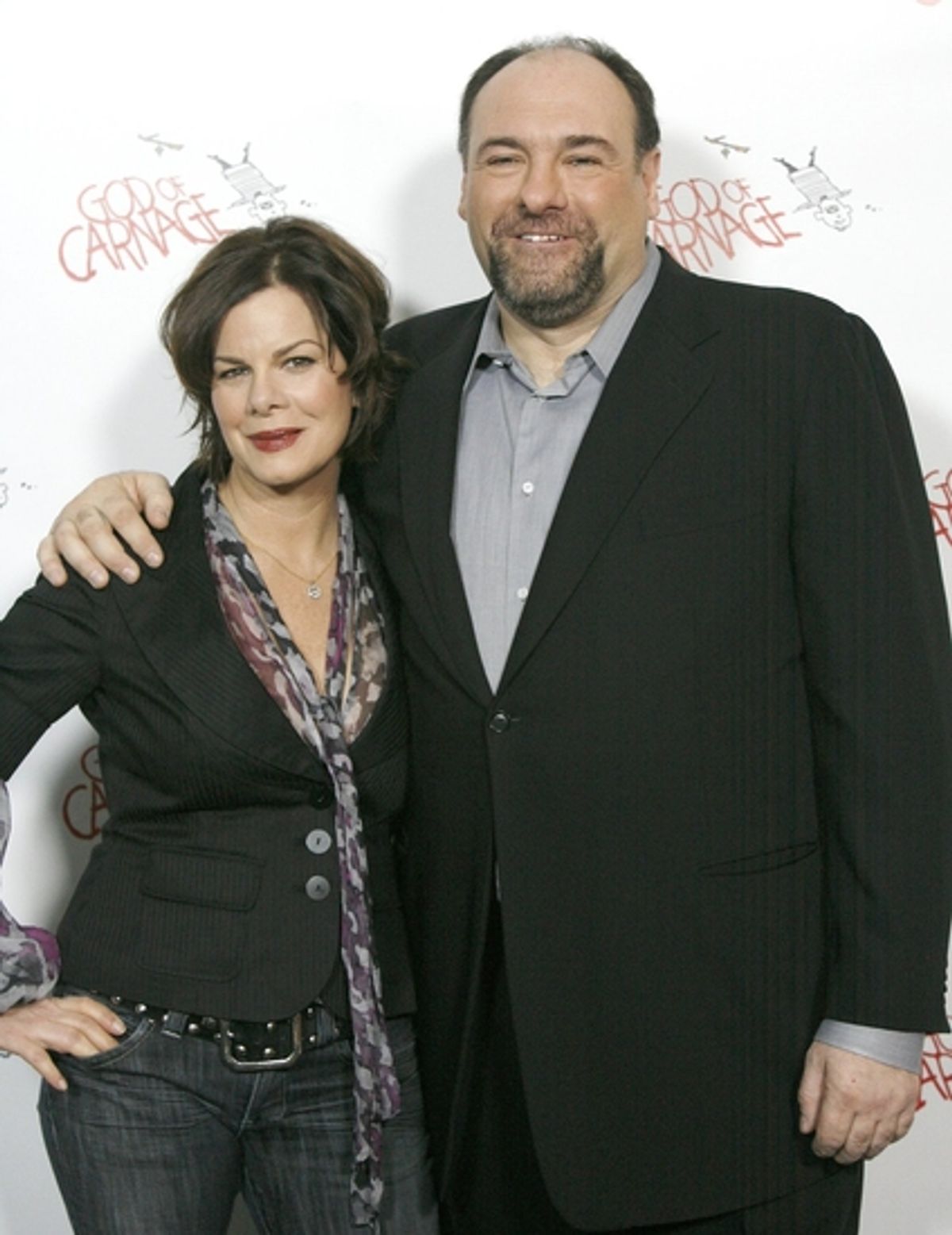 Marcia Gay Harden and James Gandolfini

 at 