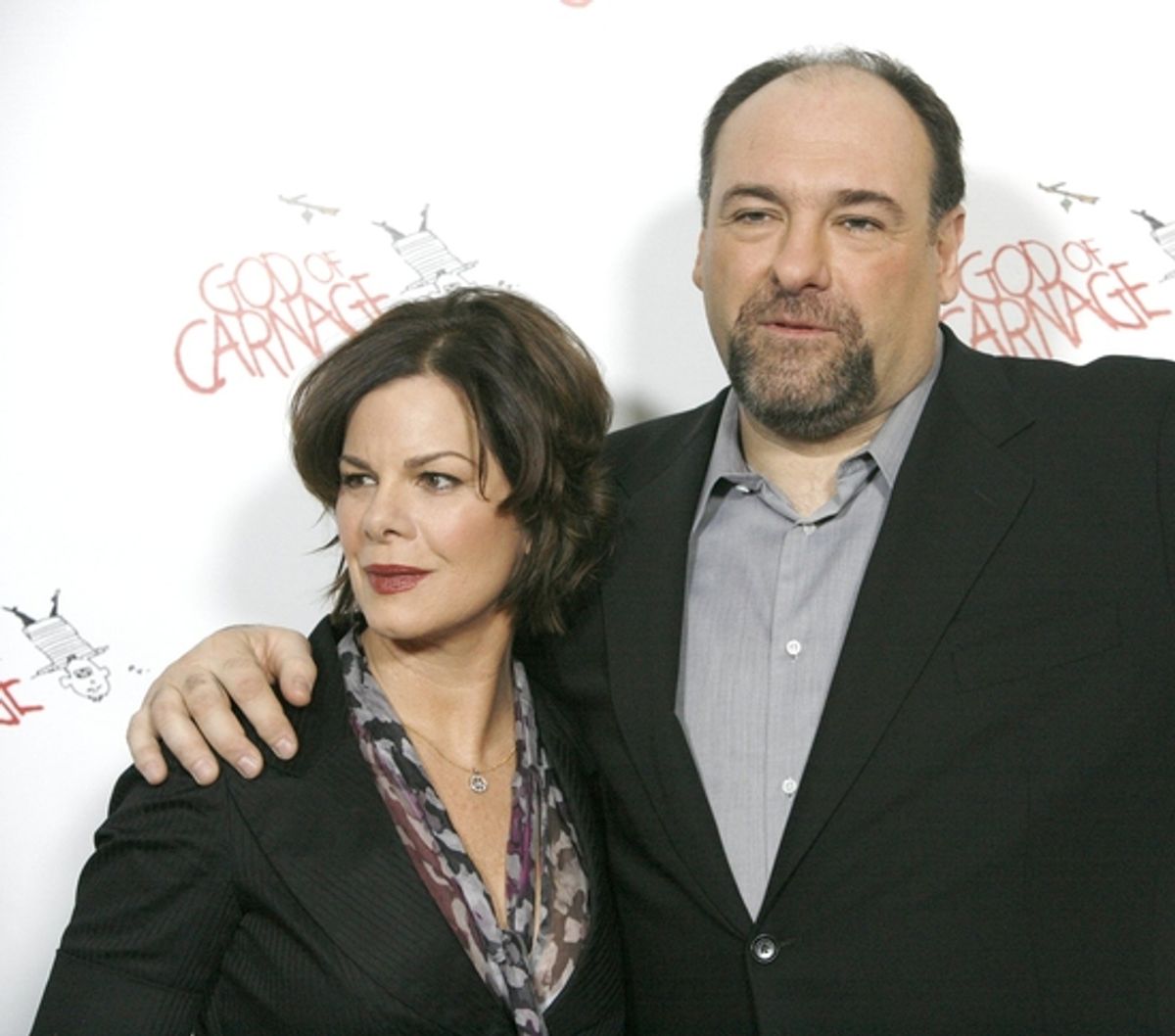 Marcia Gay Harden and James Gandolfini at 
