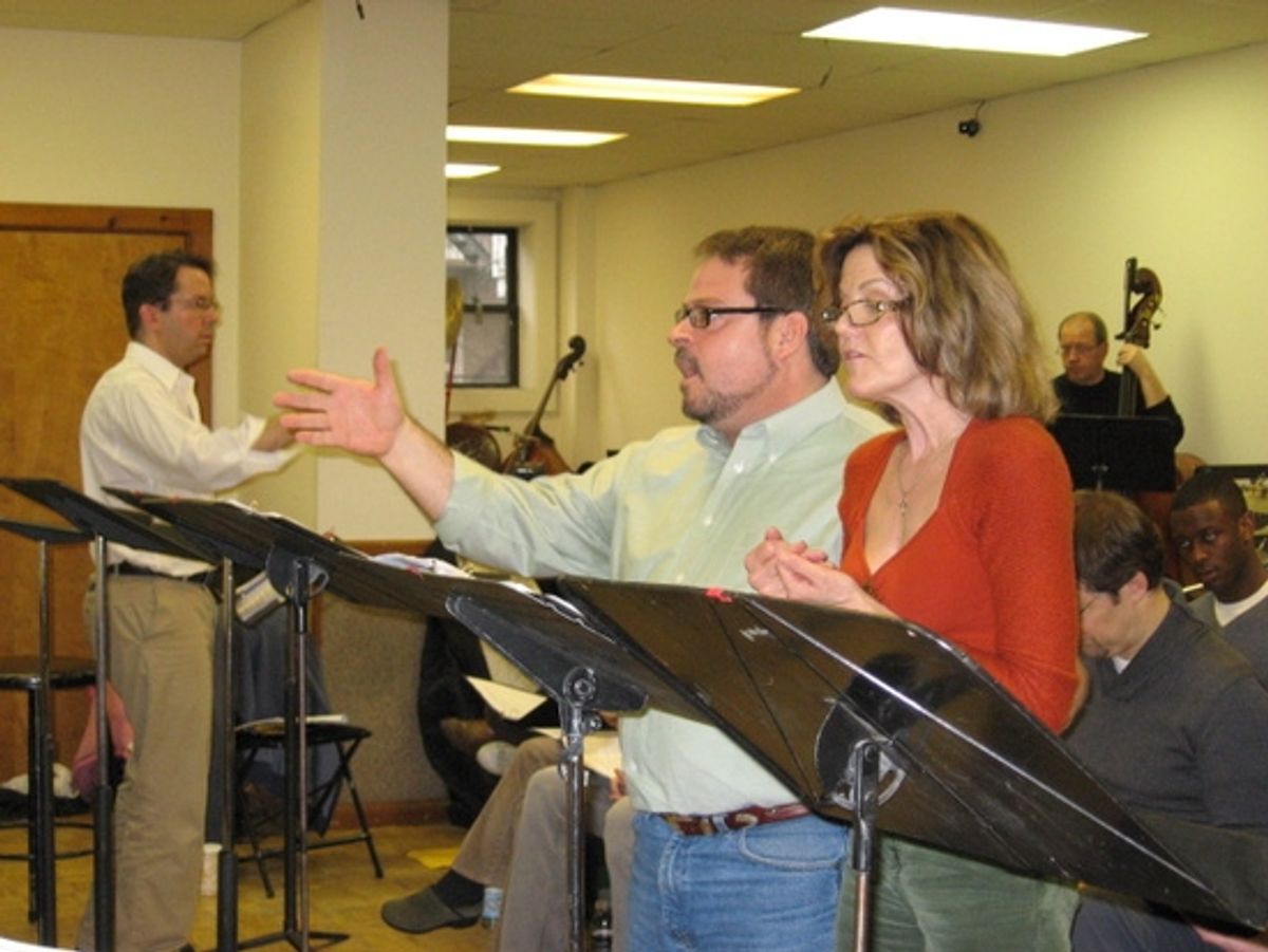 David Loud, Peter Buchi and Alison Fraser at EINSTEIN'S DREAMS In Rehearsal