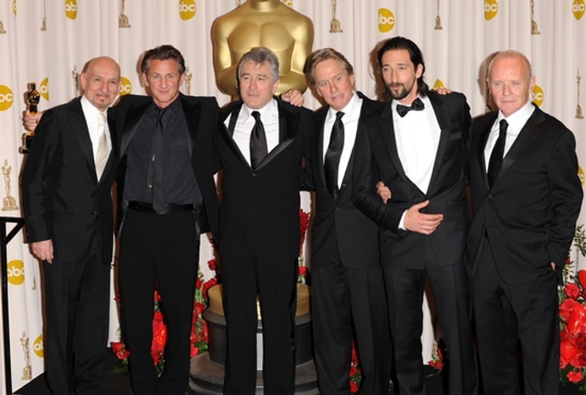 Ben Kingsley, Robert De Niro, Sean Penn, Michael Douglas, Adrien Brody, and Anthony Hopkins at 