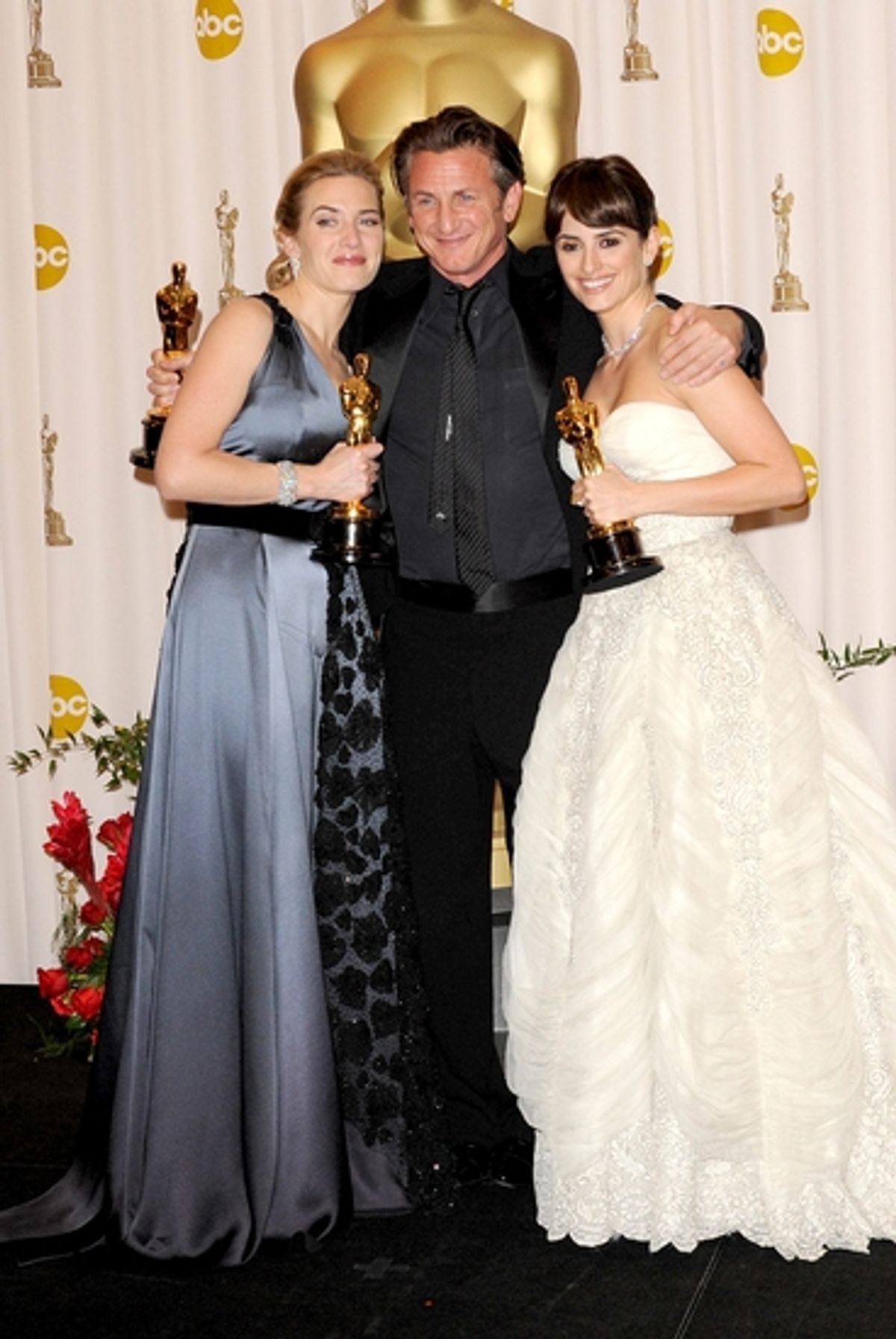 Kate Winslet, Sean Penn and Penelope Cruz at 
