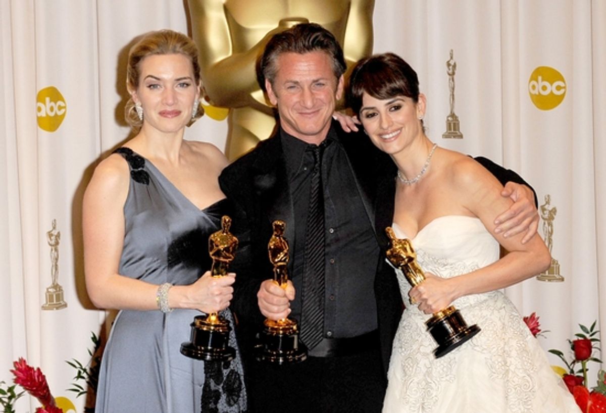Kate Winslet, Sean Penn and Penelope Cruz at 