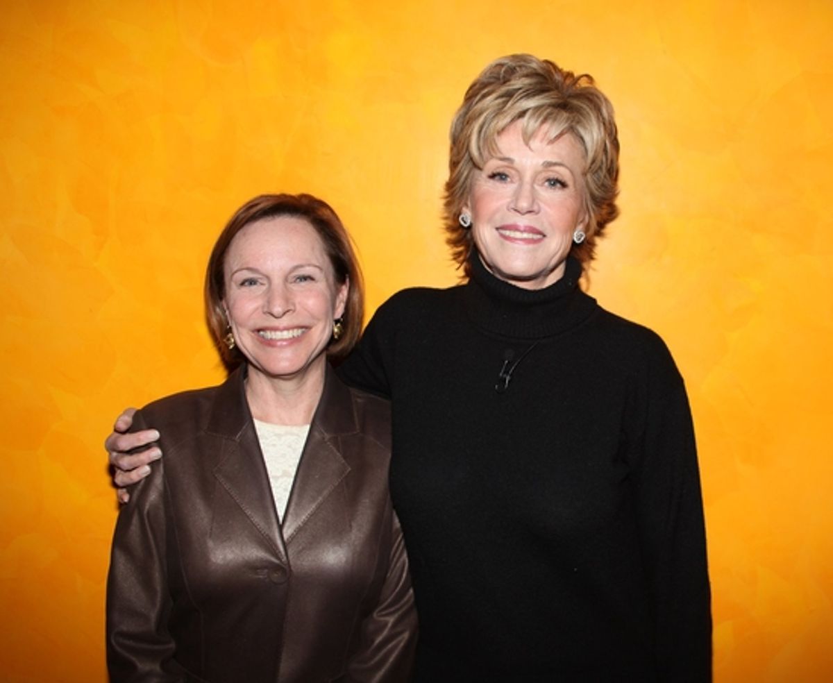 Marianne Mills and Jane Fonda at 