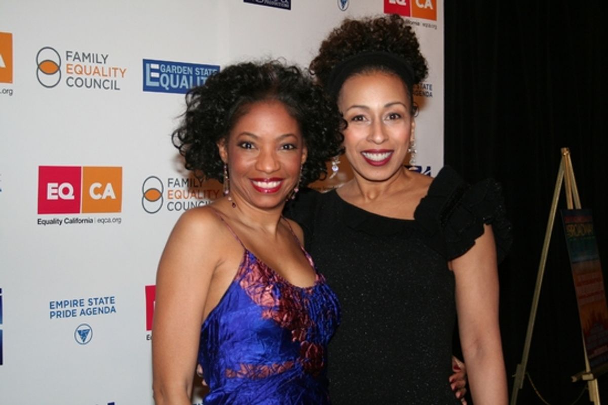 Adriane Lenox and Tamara Tunie at 