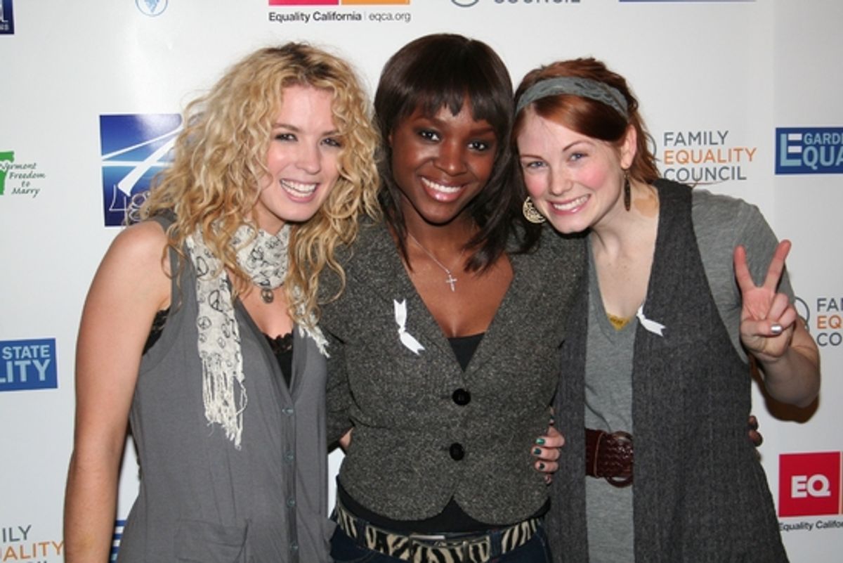 Kacie Sheik, Saycon Sengbloh and Allison Case at 