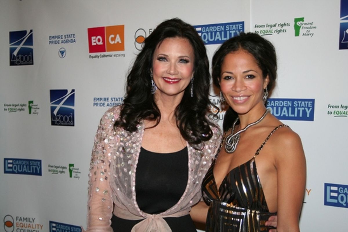 Lynda Carter and Sherri Saum at 