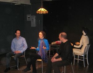 Bill Connington, Joyce Carol Oates and Thomas Caruso Photo