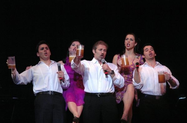 Ryan Silverman, Sarah Jane McMahon, Marc Kudisch, Erin Denman, Kevin Worley-start off Photo