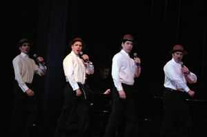 The Mounties-Kevin Worley, Ryan Silverman, James Barbour and Marc Kudisch Photo