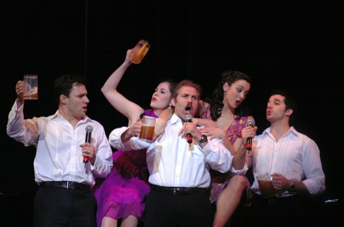 Ryan Silverman, Sarah Jane McMahon, Marc Kudisch, Erin Denman, Kevin Worley at 