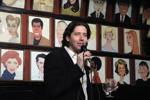James Barbour announcing that the series of show has been extended at Sardi's through Photo