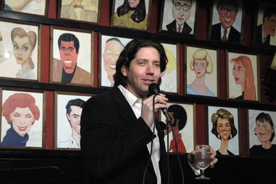 James Barbour announcing that the series of show has been extended at Sardi's through Photo