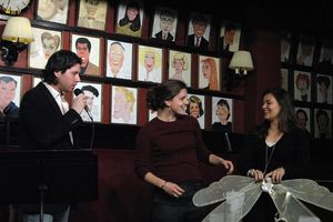 James Barbour and audience members acting out Some Enchanted Evening Photo