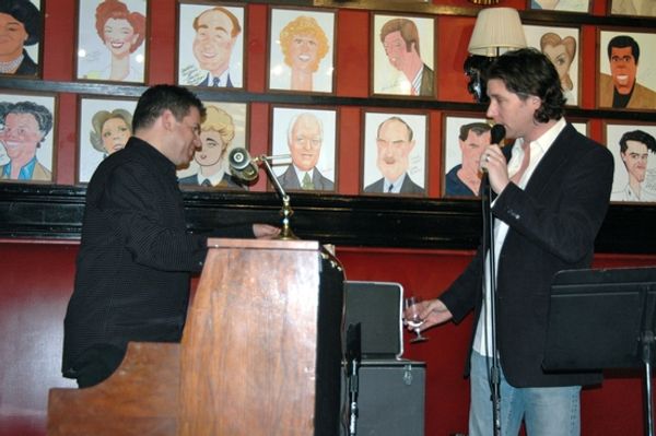 Musical Director Jeremy Roberts and James Barbour wrap up the show Photo