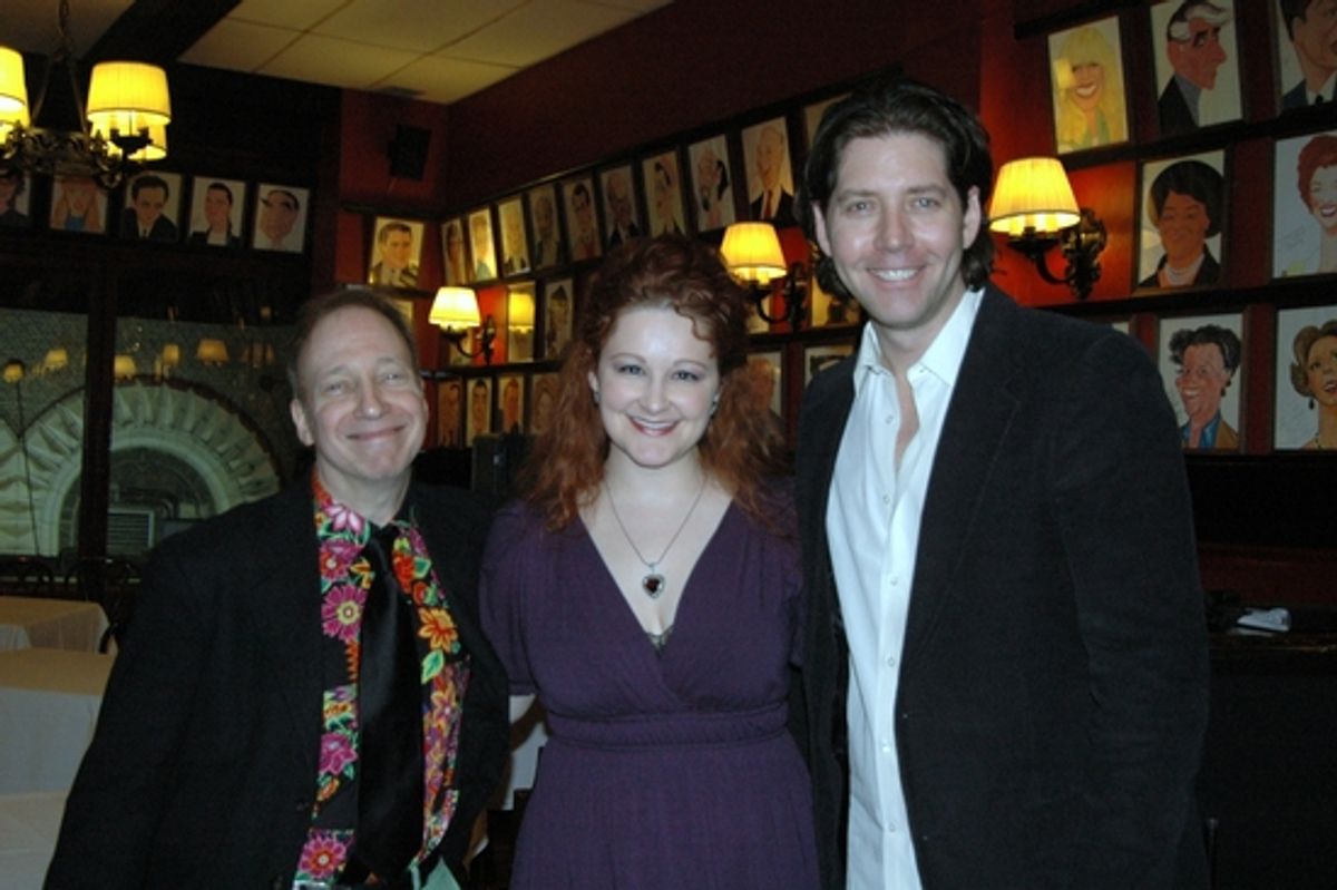 Scott Sigel (Broadway By The Years, Broadway JukeBox), Rebecca Robbins and James Barbour at 