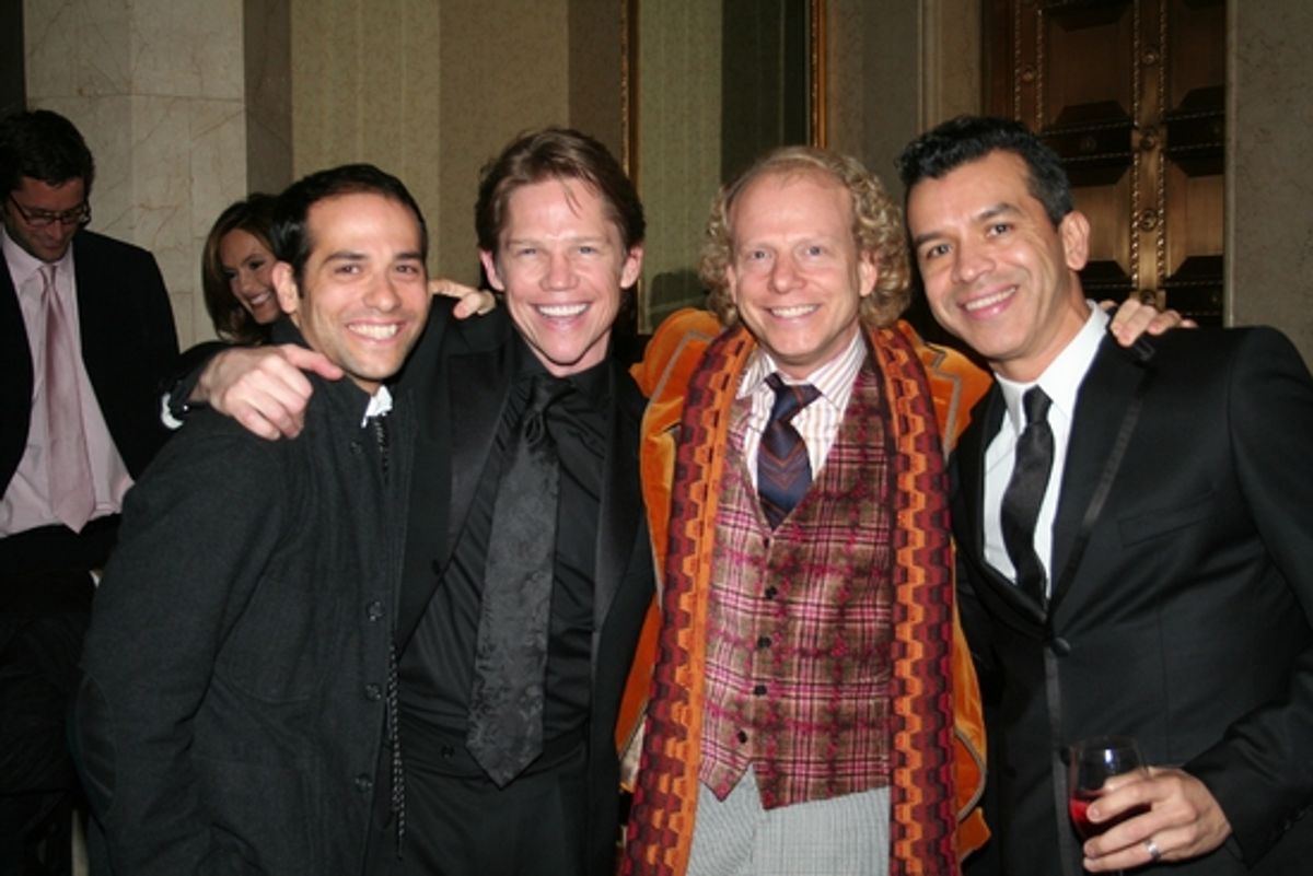Gabriel Catone, Jack Noseworthy, Academy Award Winning Producer for Americam Beauty and MILK Bruce Cohen and Sergio Trujillo

 at 