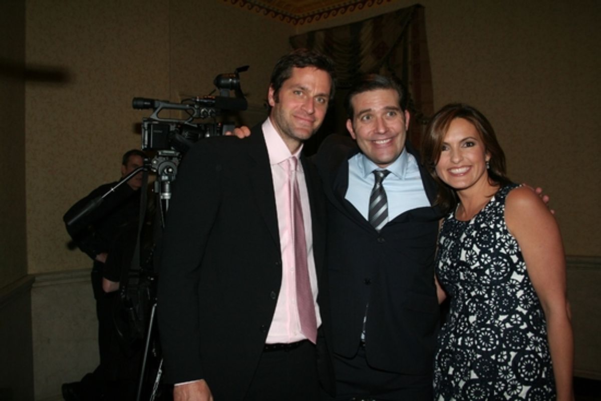 Peter Hermann, Craig Bierko and Mariska Hargitay

 at 